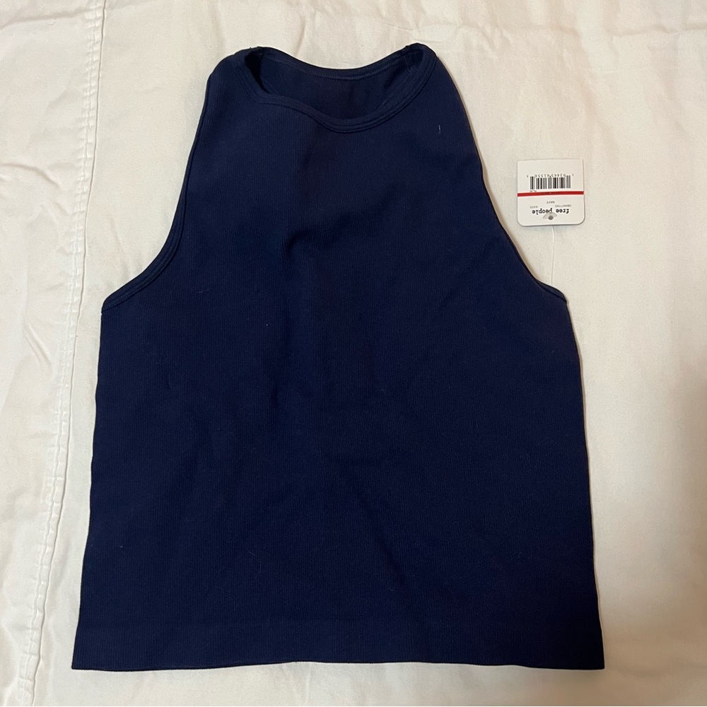 Free People navy tank top